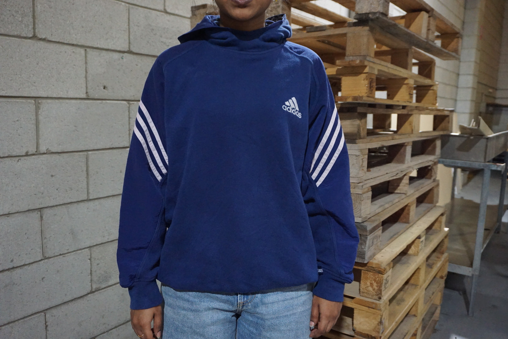 Adidas fashion throwback hoodie