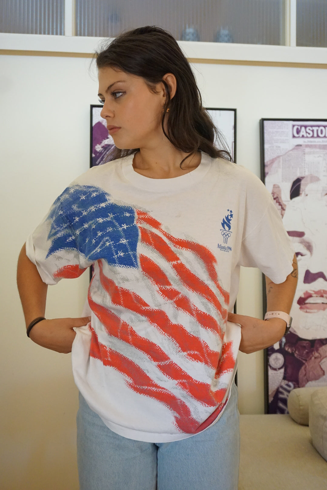 American Flag T-Shirt (L)